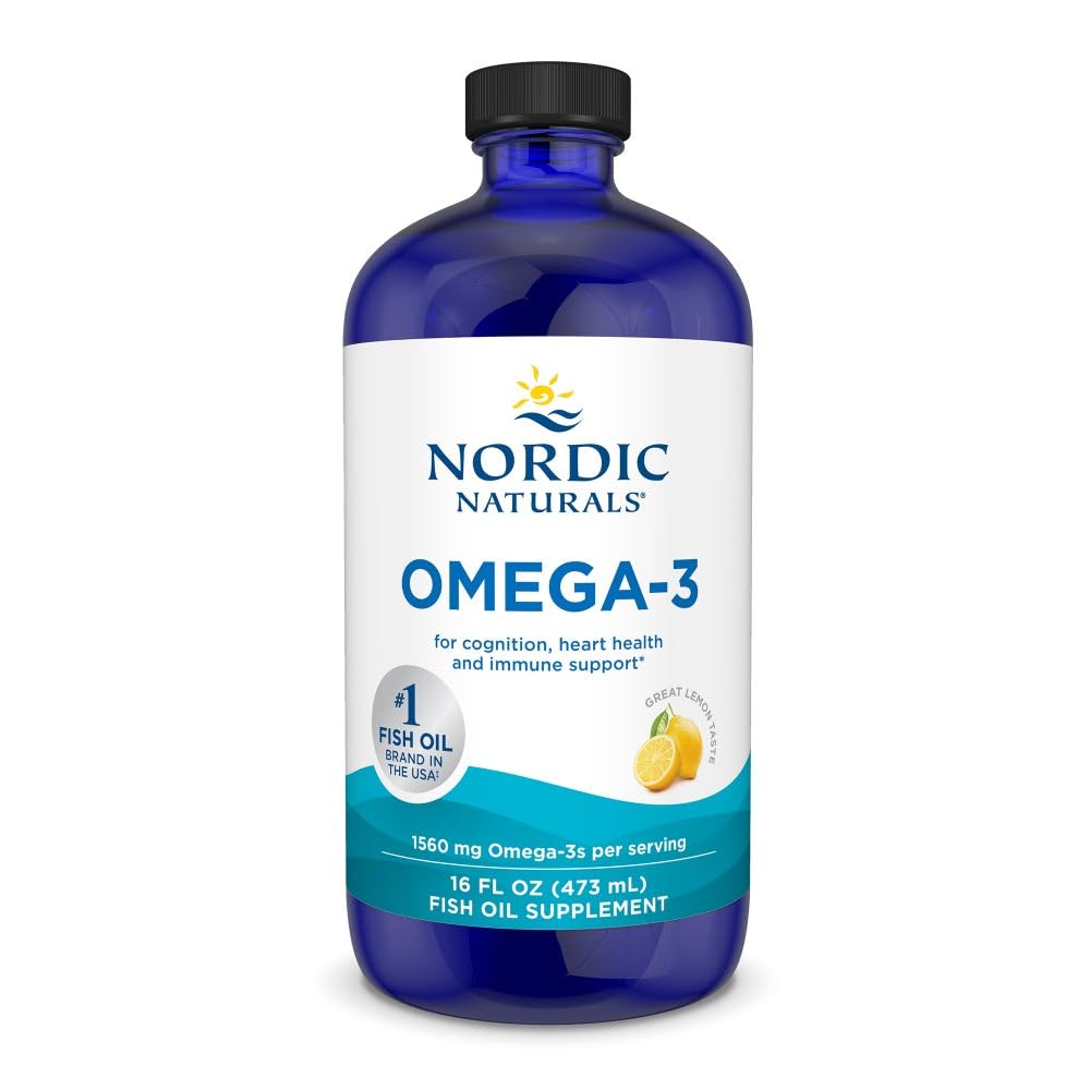 Nordic Naturals Omega-3, Lemon Flavor - 16 oz - 1560 mg Omega-3 - Fish Oil - EPA & DHA - Immune Support, Brain & Heart Health, Optimal Wellness - Non-GMO - 96 Servings Nordic Naturals buy supplements canada