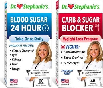 Pharmaganics Dr. Stephanie's Bundle Pack - 24 Hour Support + Carb & Sugar Blocker Pharmaganics buy supplements canada