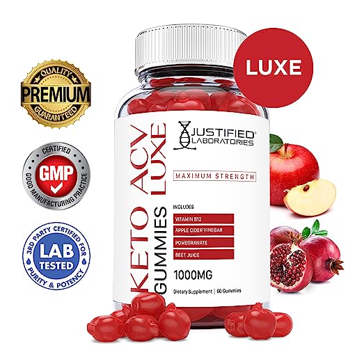 Justified Laboratories Luxe Keto ACV Gummies 1000MG with Pomegranate Juice Beet Root Justified Laboratories buy supplements canada
