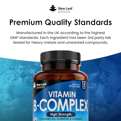 Vitamin B Complex - 365 Small Tablets (One Year Supply) High Strength All 8 B Vitamins NEW LEAF PRODUCTS buy supplements canada