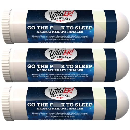 Wilder Essentials 3 Pack of Go The F to Sleep Aromatherapy Nasal Inhalers Made with 100% Natural mEssentials buy supplements canada