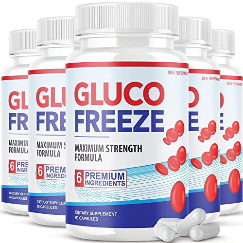 (5 Pack) Glucofreeze Pills - Official Formula Gluco Freeze Pills - Glucofreeze Pills IDEAL PERFORMANCE buy supplements canada