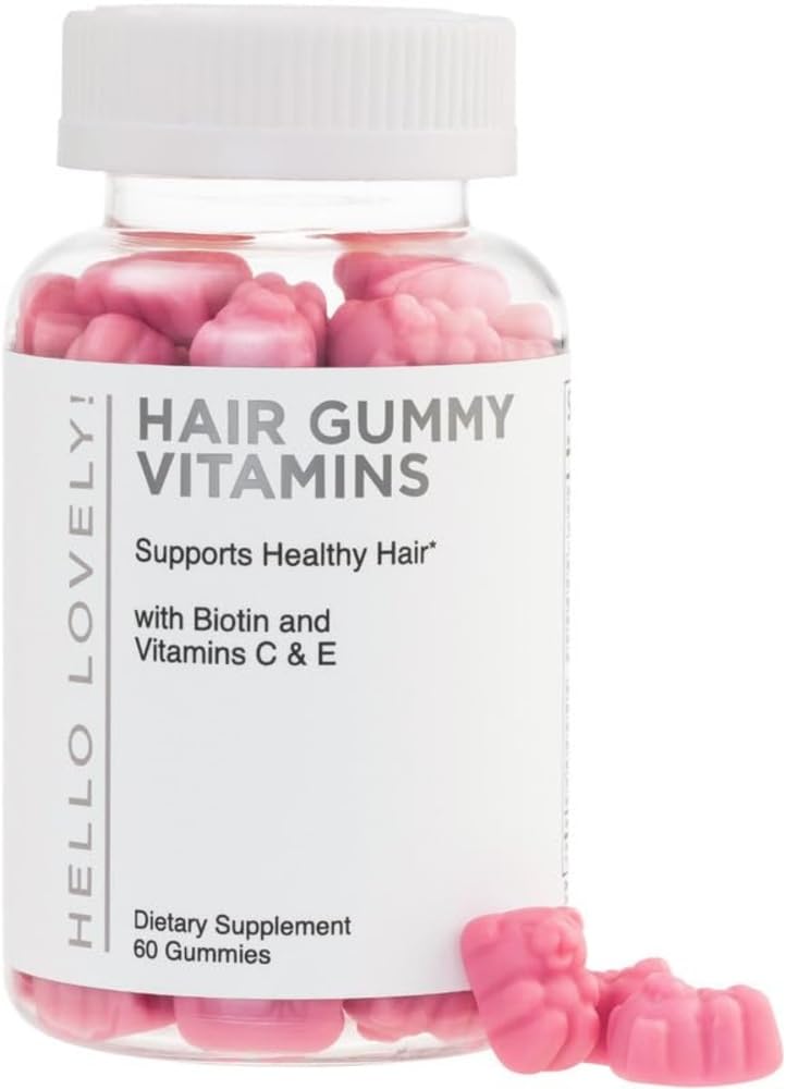 Hello Lovely! Hair Vitamins Gummies with Biotin 5000 mcg Vitamin E & C Support Hair Growt Hello Lovely! buy supplements canada