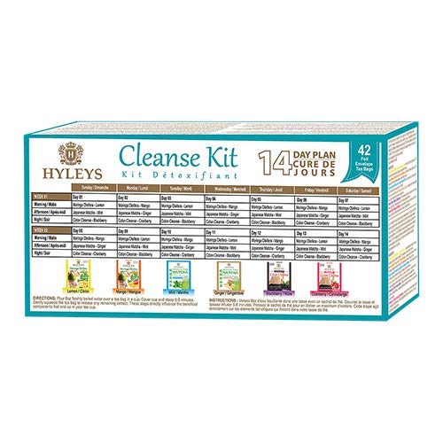 HYLEYS Tea 14 Days Cleanse Kit - 42 Tea Bags (100% Natural, Sugar Free, Gluten Free HYLEYS buy supplements canada