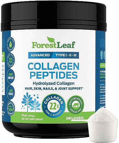 Collagen Peptides Powder Unflavored - Hydrolyzed Collagen Protein Powder ForestLeaf buy supplements canada