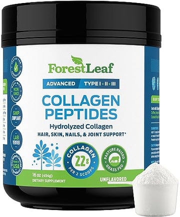 Collagen Peptides Powder Unflavored - Hydrolyzed Collagen Protein Powder ForestLeaf buy supplements canada