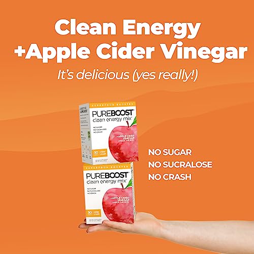 Pureboost Apple Cider Vinegar Superfoods Clean Energy Drink Mix, Boosted with 1,000 mg Pureboost buy supplements canada