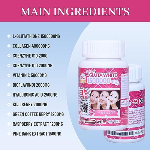 Supreme Gluta White 1500000mg for Skin Lightening, Skin Moisturizer, Collagen Stimulator Healthy Supreme Gluta White buy supplements canada