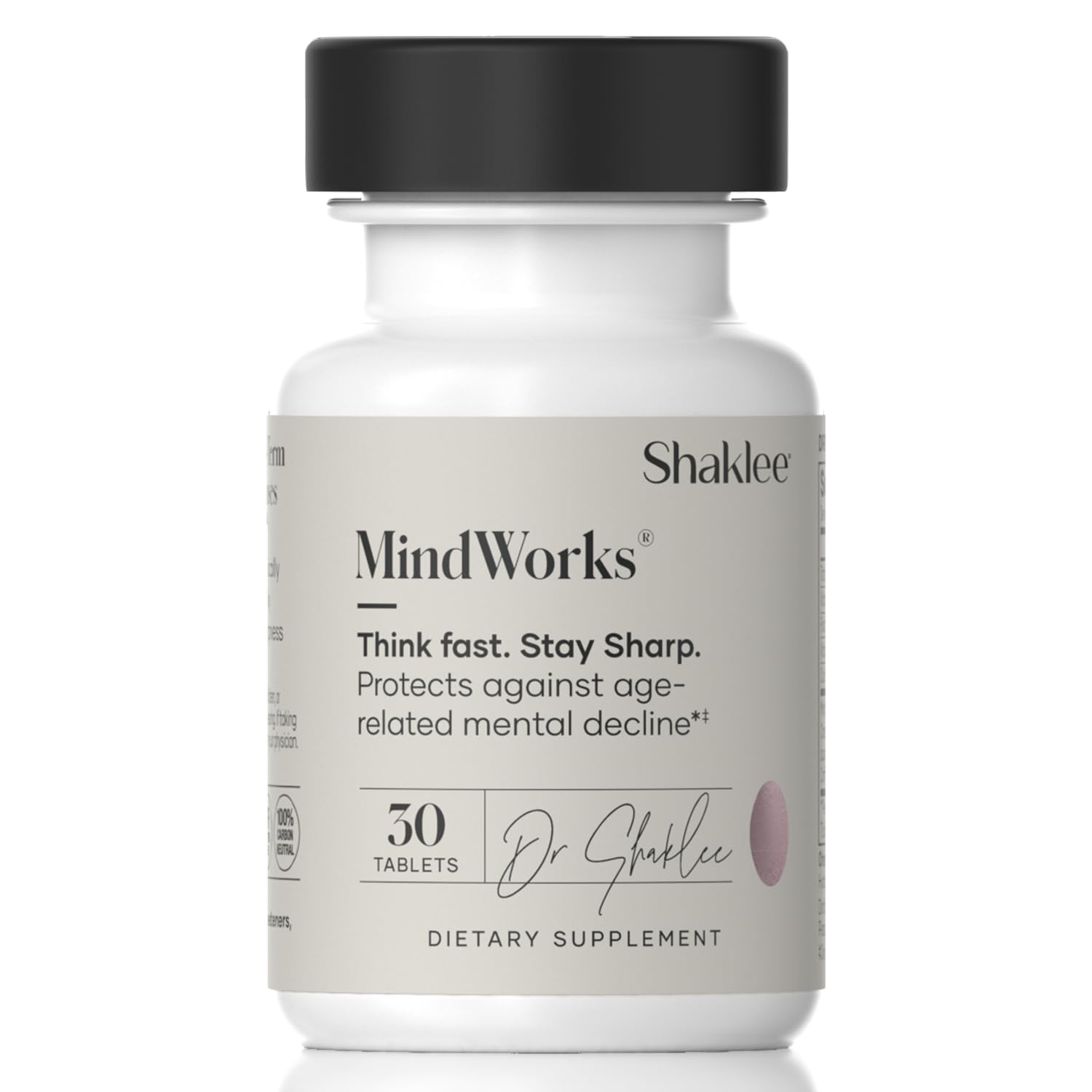 Shaklee MindWorks® - Brain Health Supplement for Brain Sharpness & Focus - Supported Nutrients & Extracts - Chardonnay Grape Seed Polyphenols, Guarana Extract, Vitamins B6, B12, Folate - 30 Tablets Shaklee buy supplements canada