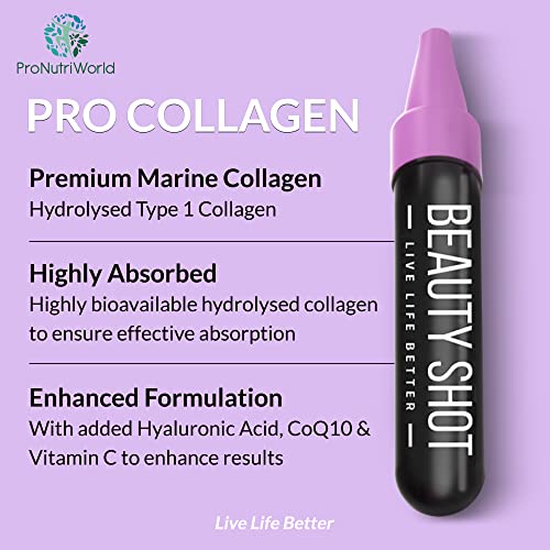 ProNutriWorld Marine Collagen Peptides Shots, Hyaluronic Acid and CoQ10 ProNutriWorld buy supplements canada