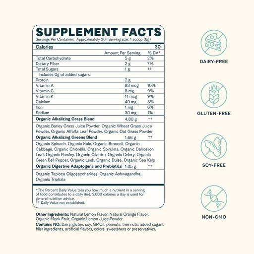 Ora Organic Greens Powder - Vegan, Gluten-Free, Organic Super Greens Drink for Energy and Detox | Antioxidants & Adaptogenic Herbs | 20+ Superfood Greens Blend - Citrus Flavor, 30 Servings Ora Organic buy supplements canada