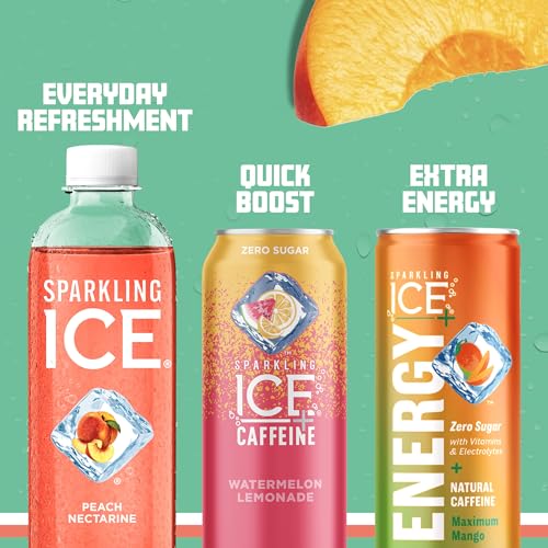 Sparkling Ice, Peach Nectarine Sparkling Water, Zero Sugar Flavored Water, with Vitamins Sparkling ICE buy supplements canada