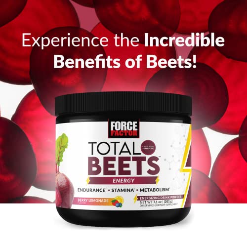 Force Factor Total Beets Energy Drink Mix, Superfood Beet Root Powder with Nitrates Force Factor buy supplements canada