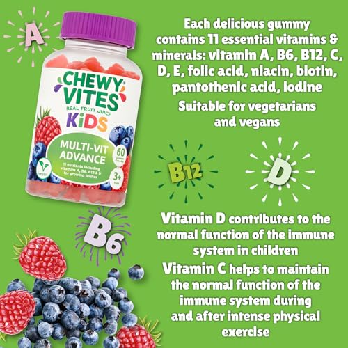 Chewy Vites Kids Multivitamin Advance 60 Gummy Vitamins | 11 Essential Nutrients CHEWY VITES buy supplements canada