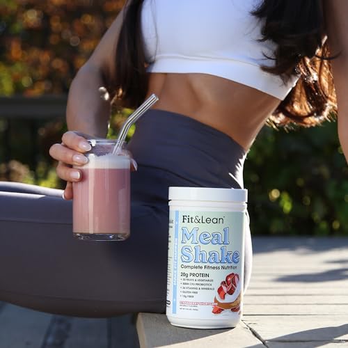 Fit & Lean Meal Shake, Fat Burning Meal Replacement, Protein, Fiber, Probiotics, Strawberry Fit & Lean buy supplements canada