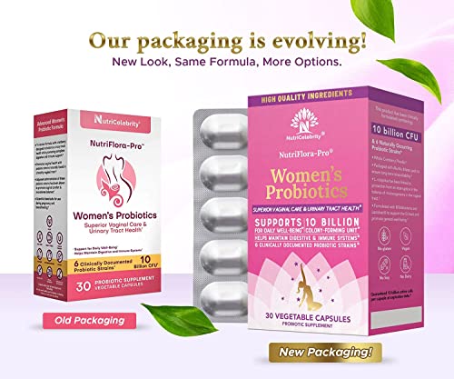 Nutricelebrity NutriFlora-Pro Probiotics for Women - Support Vaginal, Urinary Health Nutricelebrity buy supplements canada