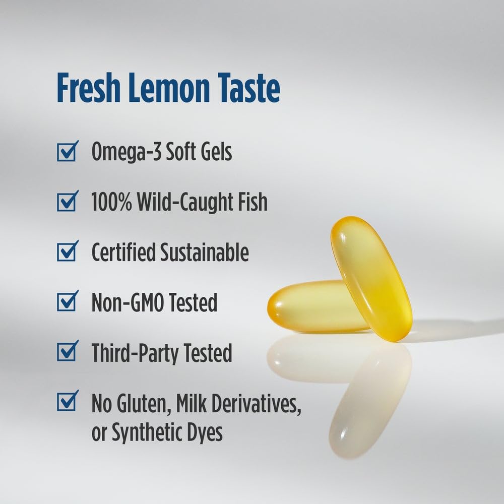Nordic Naturals ProOmega-D, Lemon Flavor - 120 Soft Gels - 1280 mg Omega-3 + 1000 IU D3 - High-Potency Fish Oil - EPA & DHA - Brain, Eye, Heart, & Immune Health - Non-GMO - 60 Servings Nordic Naturals buy supplements canada