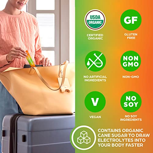Orgain Organic Hydration Packets, Electrolytes Powder - Mango Hydro Boost with Superfoo Orgain buy supplements canada