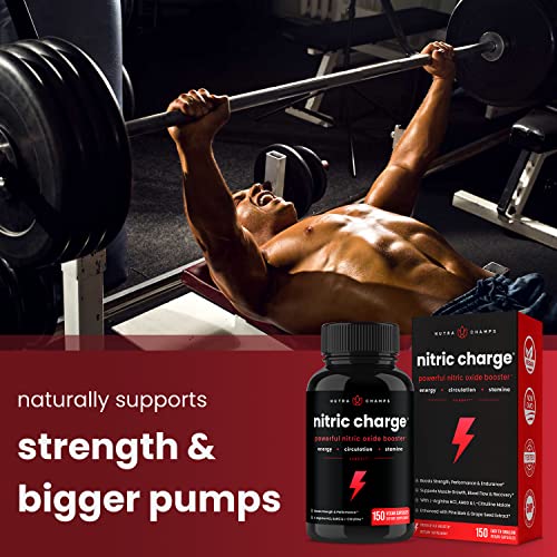 Nitric Oxide Supplement | L-Arginine, L Citrulline Malate, AAKG, Pine Bark, Grape Seed NutraChamps buy supplements canada