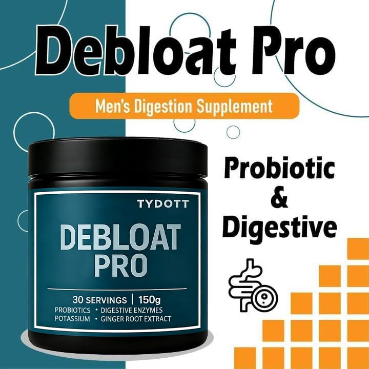 TYDOTT Debloat Pro, Contains Probiotics and Digestive Enzymes to Relieve Bloating, Supports Gut Health, Nutrient Absorption, and Stomach Comfort to Support Digestive Health AZX buy supplements canada
