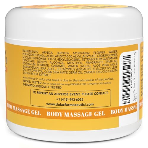 Arnica 35 Arnica Body Massage Gel – Water-Based Cosmetic Massage Gel with Arnica Montana, Fast-Absorbing Lightweight Texture, Non-Greasy Feel, Dermatologically Tested, 16.9 fl oz Arnica buy supplements canada