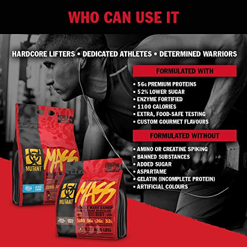 MUTANT Mass Weight Gainer Protein Powder, High-Calorie Workout Shakes Mutant buy supplements canada