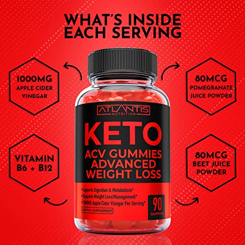 Keto ACV Gummies for Weight Loss - Supports Digestion, Advanced Weight Loss, Detox Atlantis Nutrition buy supplements canada