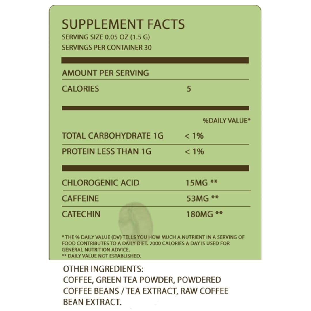 Fine USA Green Tea & Coffee | Clean Energy & Focus | Boost Metabolism | Catechins FINE USA buy supplements canada