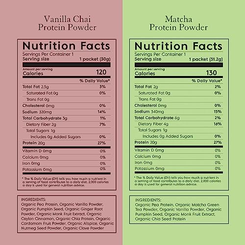 Truvani Organic Vegan Protein Powder Sample Pack - 20g of Plant Based Protein, Organic Truvani buy supplements canada