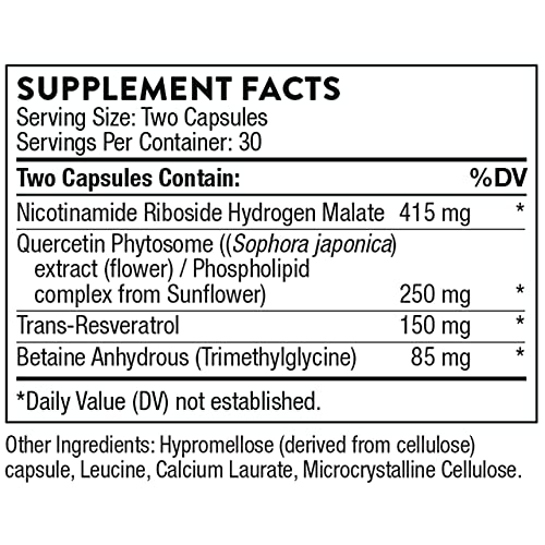 THORNE ResveraCel - Nicotinamide Riboside with Quercetin Phytosome and Resveratrol THORNE buy supplements canada