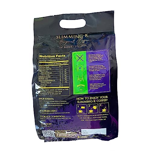 Jumbo Pack MK Slimming-K Coffee with Collagen, 30 Sachets Madam Kilay buy supplements canada