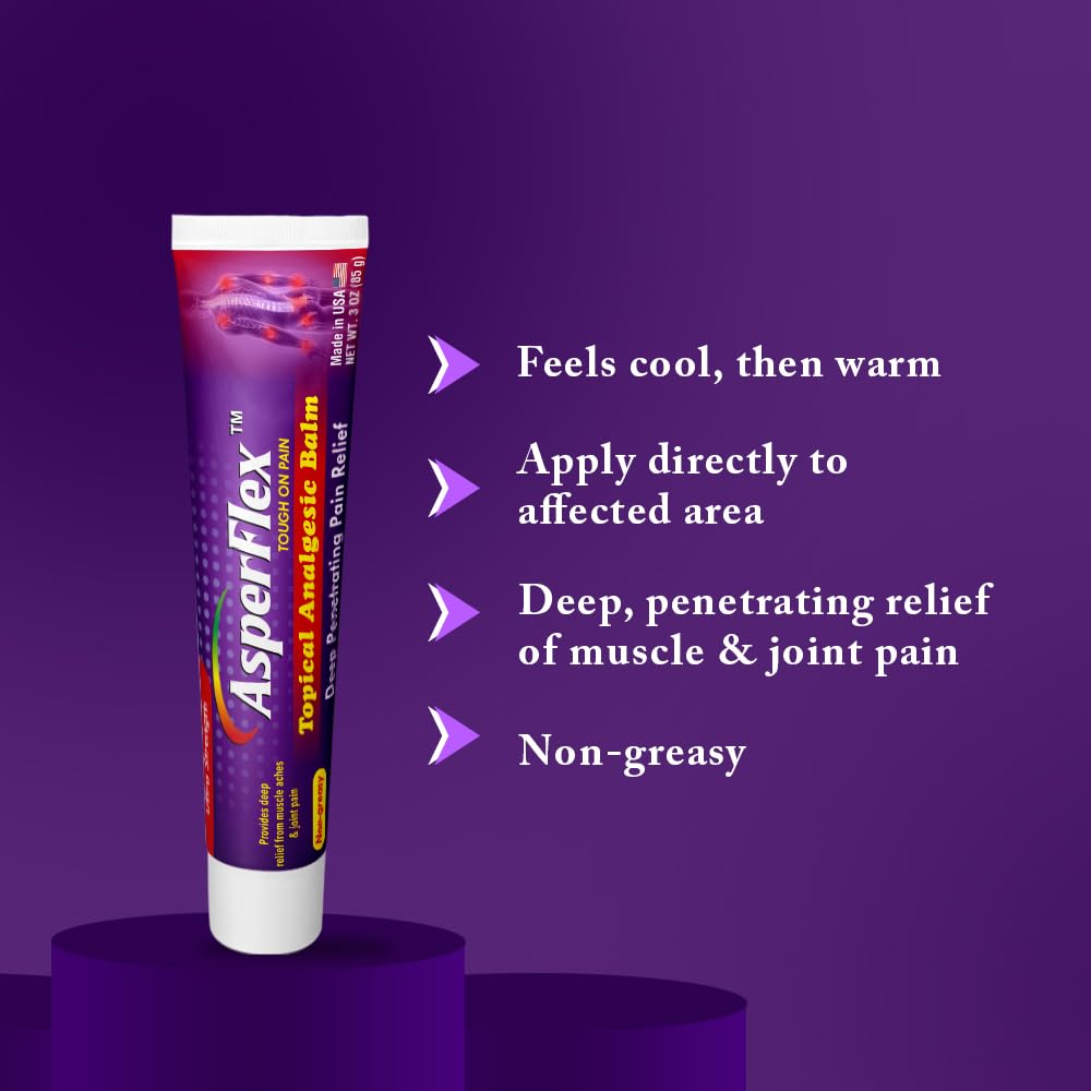 ASPERFLEX Ultra Strength Topical Analgesic Pain Relief Cream for Arthritis, Muscle, and Joint Pains -3 oz by Akronpharma. ASPERFLEX buy supplements canada
