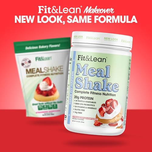 Fit & Lean Meal Shake, Fat Burning Meal Replacement, Protein, Fiber, Probiotics, Strawberry Fit & Lean buy supplements canada
