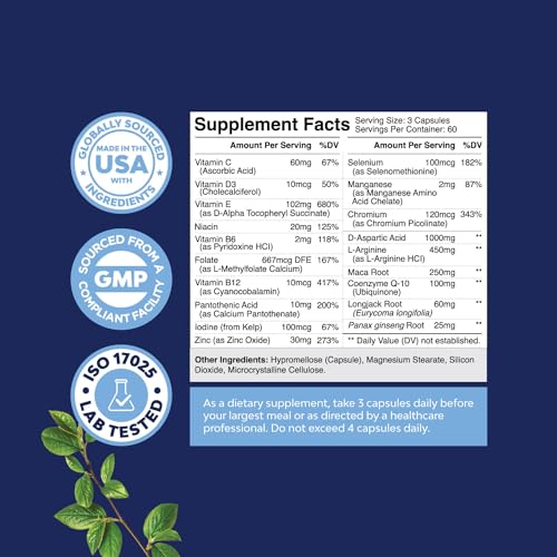 Prenatal Multivitamin Male Fertility Supplement 180ct - Mens Fertility Supplement Natures Craft buy supplements canada