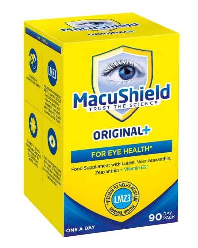 MacuShield Original Plus Capsules - 90 Day Pack, Eye Health Food Supplement containing Macushield buy supplements canada