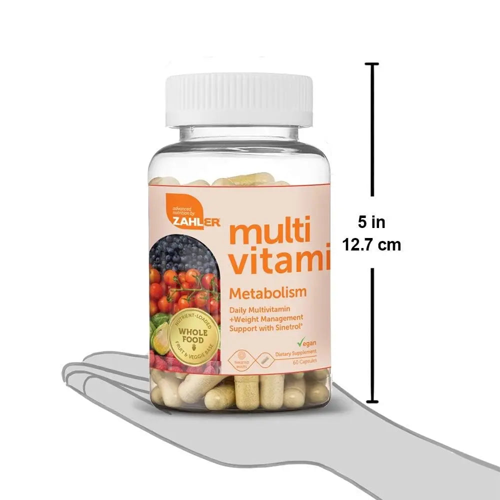 Zahler Multivitamin Metabolism + Weight Management Support for Women and Men with Iron, Certified Kosher, 60 Capsules Zahler buy supplements canada