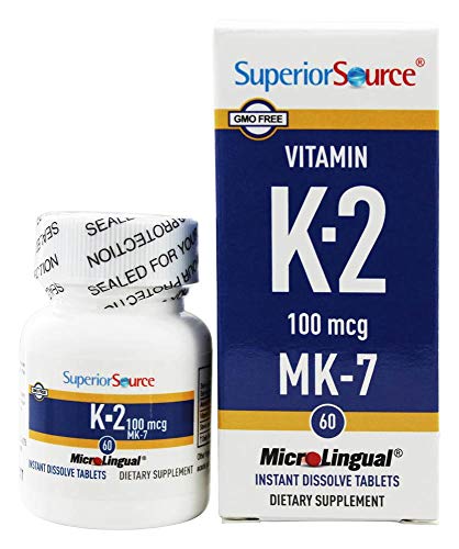 Superior Source Vitamin K2 MK-7 (Menaquinone-7), 100 mcg, Quick Dissolve MicroLignual Superior Source buy supplements canada