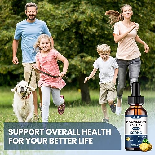 Triple Magnesium Complex Supplement-Magnesium Glycinate, Citrate, Malate Liquid Drops dilib buy supplements canada
