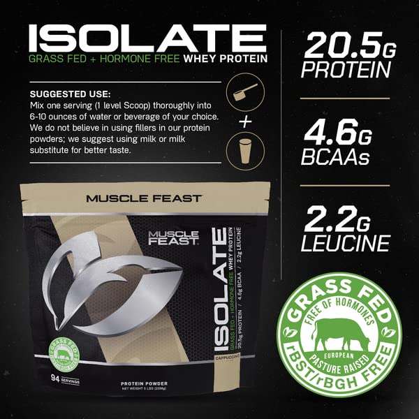 Muscle Feast Grass-Fed Whey Protein Isolate, All Natural Hormone Free Pasture Raised Muscle Feast buy supplements canada