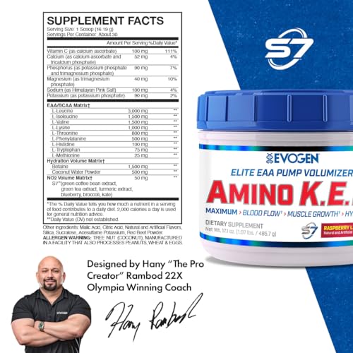 Evogen AminoKEM Sour Candy, Essential Amino Acid, BCAA, Nitric Oxide, Betaine, S7 Evogen buy supplements canada