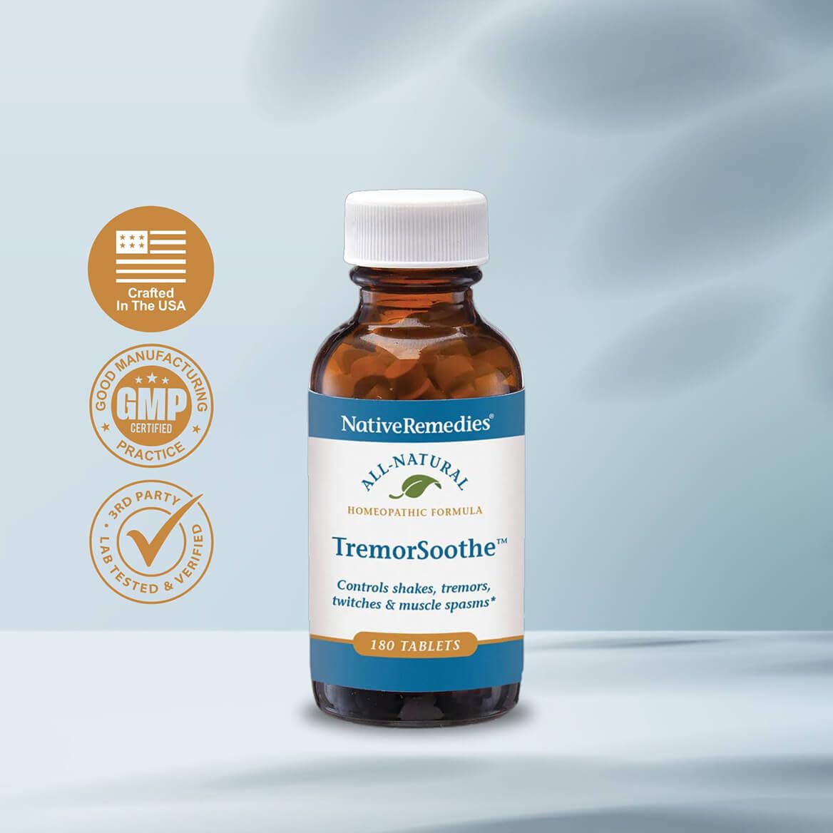 Native Remedies TremorSoothe - Natural Homeopathic Formula to Temporarily Control Shakes, Tremors, Muscle Spasms and Twitches -180 Tablets Native Remedies buy supplements canada