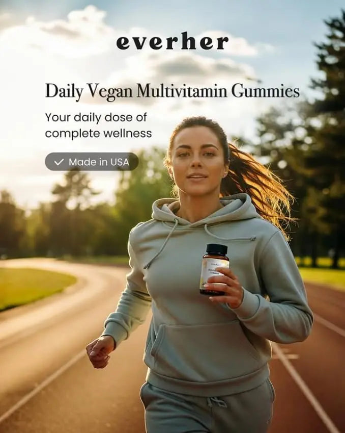 Everher Multivitamin Gummies | Essential Vitamins, Minerals & Herbs | Immune Support, Energy & Focus | with DHA Algae Oil & Probiotics | Everher buy supplements canada