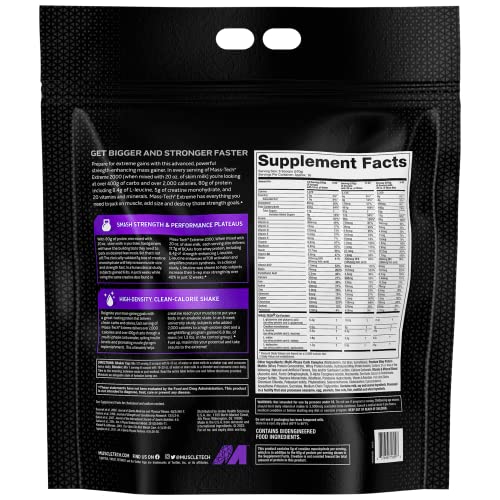MuscleTech Mass Gainer Protein Powder, Mass-Tech Extreme 2000, Muscle Builder MuscleTech buy supplements canada