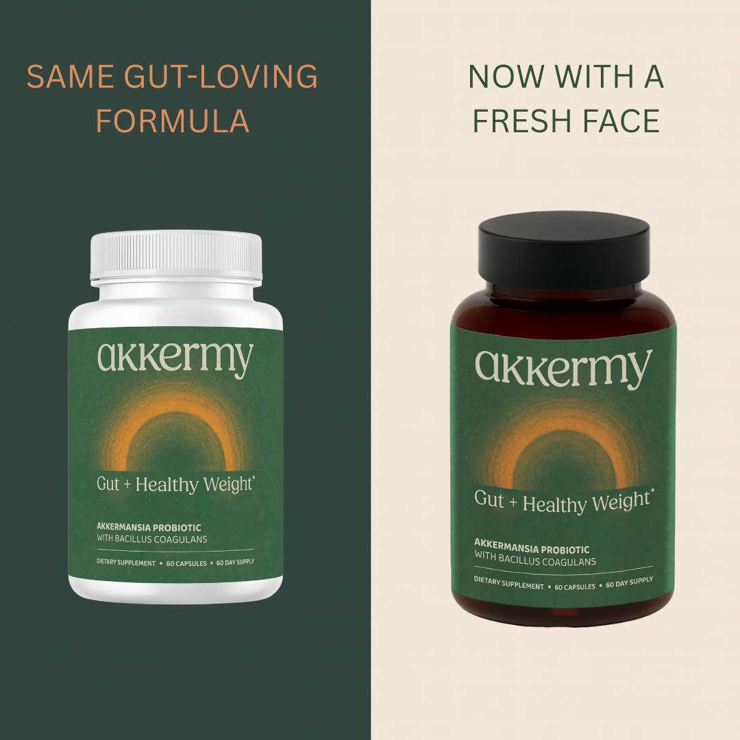 Akkermansia Probiotic for Appetite Suppressant & Craving Control | Increases GLP-1 for Weight Loss | 60 Day Supply | Made in USA | Bacillus Coagulans, B2, D3 & Chromium | SIBO Friendly, Vegan Akkermy buy supplements canada