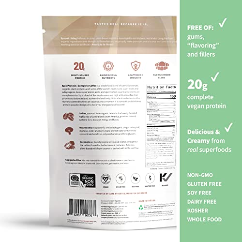 Sprout Living, Epic Protein, Plant Based Protein & Superfoods Powder, Complete Coffee Sprout Living buy supplements canada