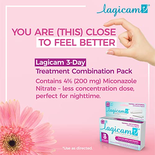 Lagicam Vaginal Yeast Infection, Antifungal 3 Day Miconazole Nitrate Treatment Cream, Relief for Itching LAGICAM V buy supplements canada
