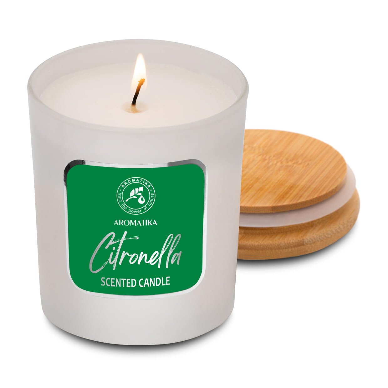 Scented Candle Citronella 200g - Aromatherapy Candle - Soy Wax Candles for Home Scented AROMATIKA buy supplements canada