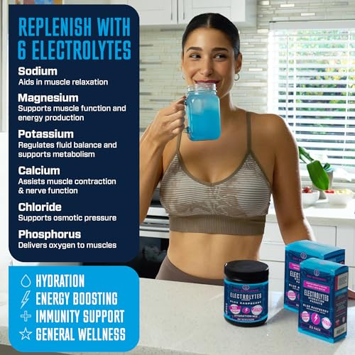 KEY NUTRIENTS Multivitamin Electrolytes Powder No Sugar - Tempting Blue Raspberry KEY NUTRIENTS buy supplements canada
